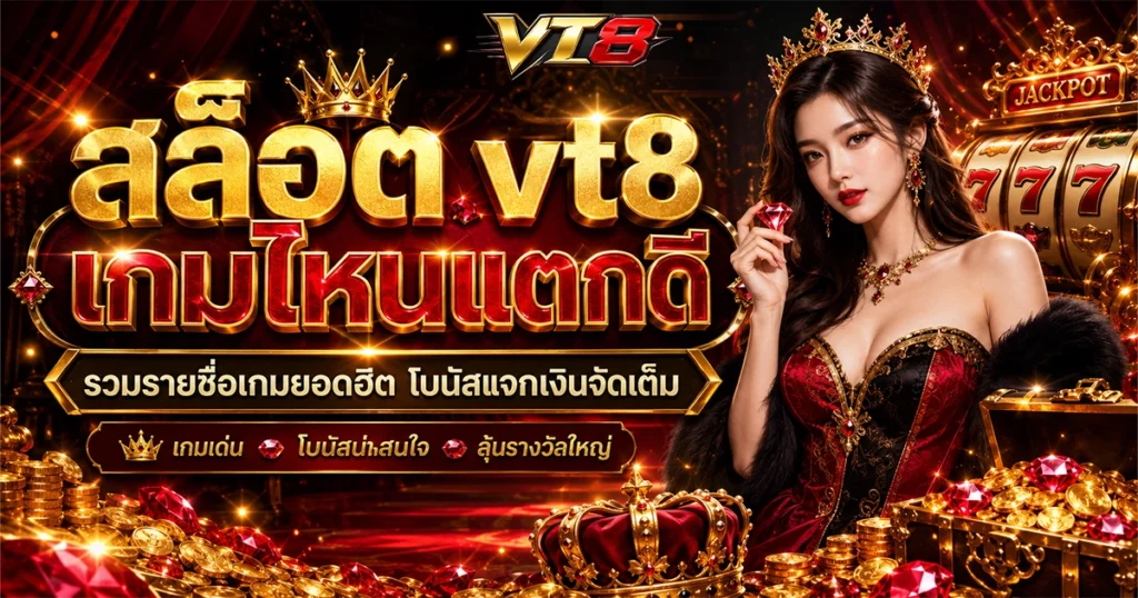 สล็อต vt8 เกมไหนแตกดี รวมรายชื่อเกมยอดฮิต โบนัสแจกเงินจัดเต็ม